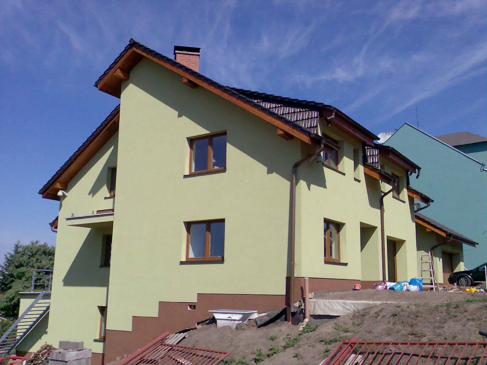 Fasáda podkrovního domu — Zbýšov